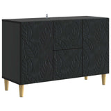 vidaXL Dressoir Zwart 89 x 34,5 x 60 cm Bewerkt hout