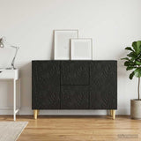 vidaXL Dressoir Zwart 89 x 34,5 x 60 cm Bewerkt hout