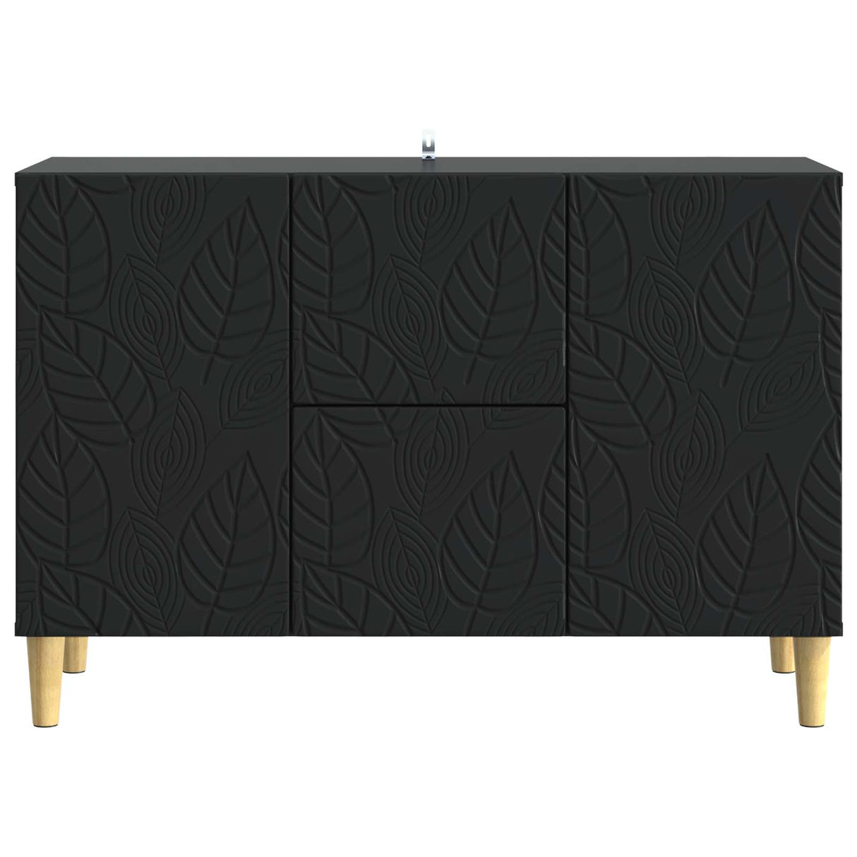 vidaXL Dressoir Zwart 89 x 34,5 x 60 cm Bewerkt hout