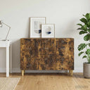 vidaXL Dressoir Zwart 89 x 34,5 x 60 cm Bewerkt hout