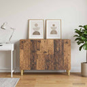 vidaXL Dressoir Zwart 89 x 34,5 x 60 cm Bewerkt hout