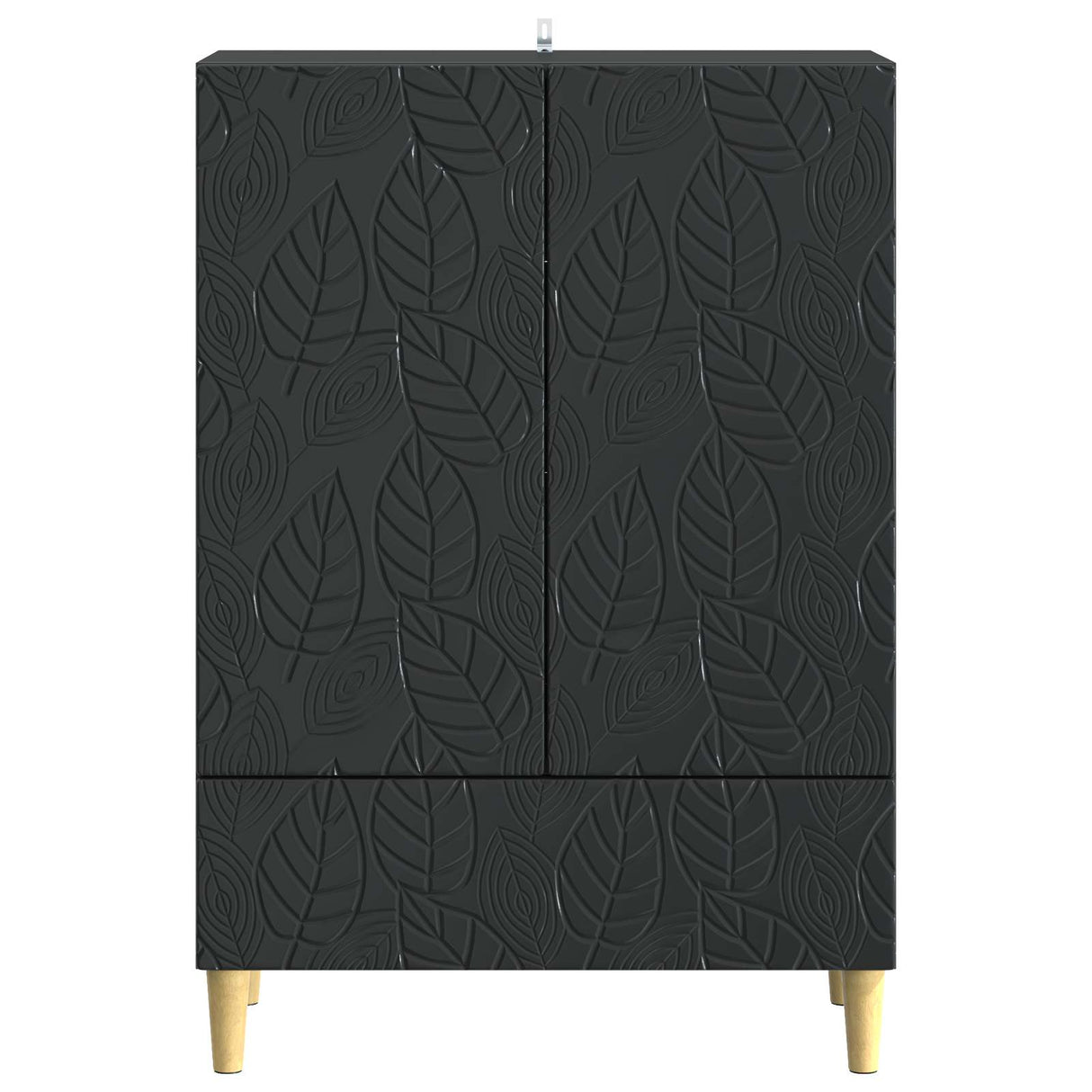 vidaXL Dressoir Zwart 66 x 34,5 x 95 cm Bewerkt hout