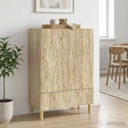 vidaXL Dressoir Zwart 66 x 34,5 x 95 cm Bewerkt hout