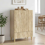 vidaXL Dressoir Zwart 66 x 34,5 x 95 cm Bewerkt hout