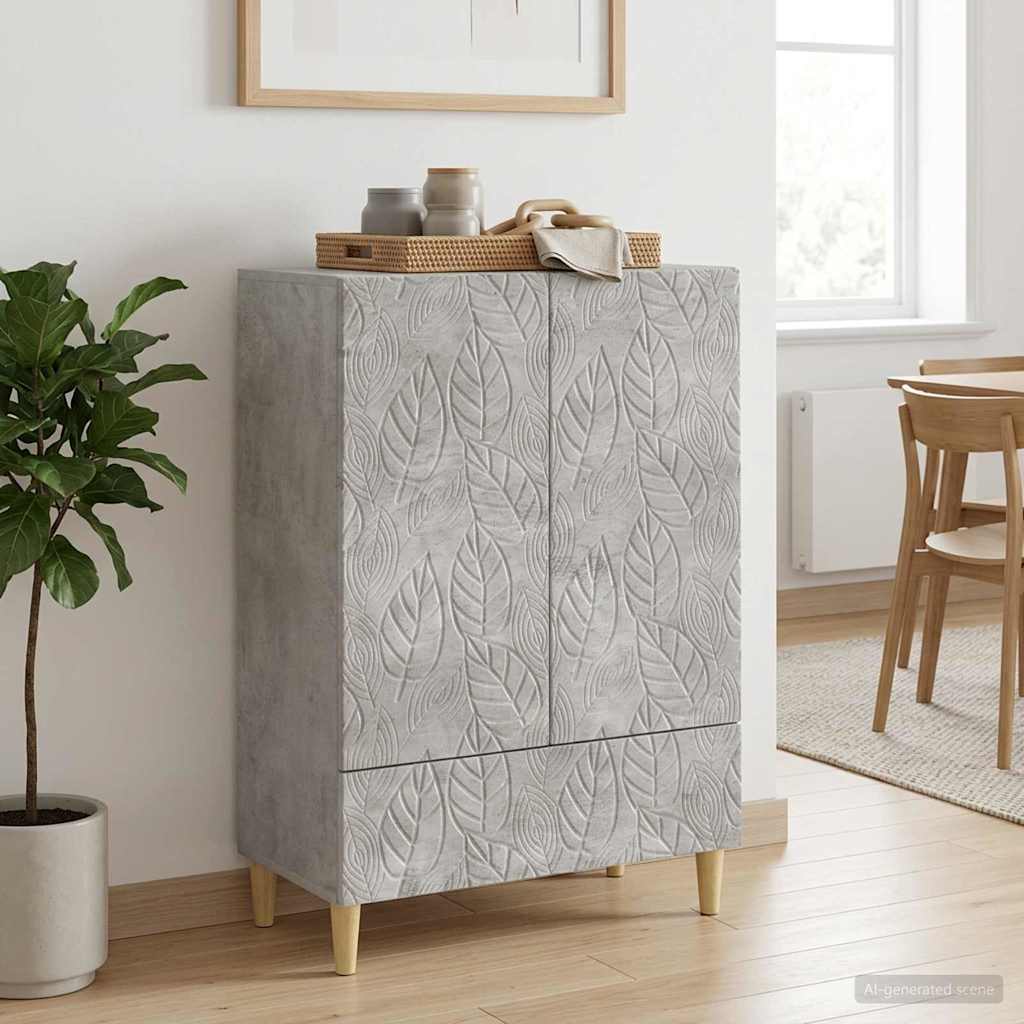 vidaXL Dressoir Zwart 66 x 34,5 x 95 cm Bewerkt hout