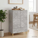 vidaXL Dressoir Zwart 66 x 34,5 x 95 cm Bewerkt hout