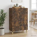 vidaXL Dressoir Zwart 66 x 34,5 x 95 cm Bewerkt hout