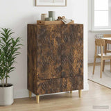 vidaXL Dressoir Zwart 66 x 34,5 x 95 cm Bewerkt hout