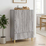 vidaXL Dressoir Zwart 66 x 34,5 x 95 cm Bewerkt hout