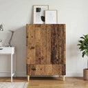 vidaXL Dressoir Zwart 66 x 34,5 x 95 cm Bewerkt hout