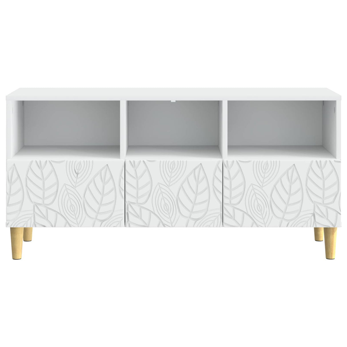 vidaXL TV Kast 102 x 34,5 x 50 cm Wit Bewerkt hout