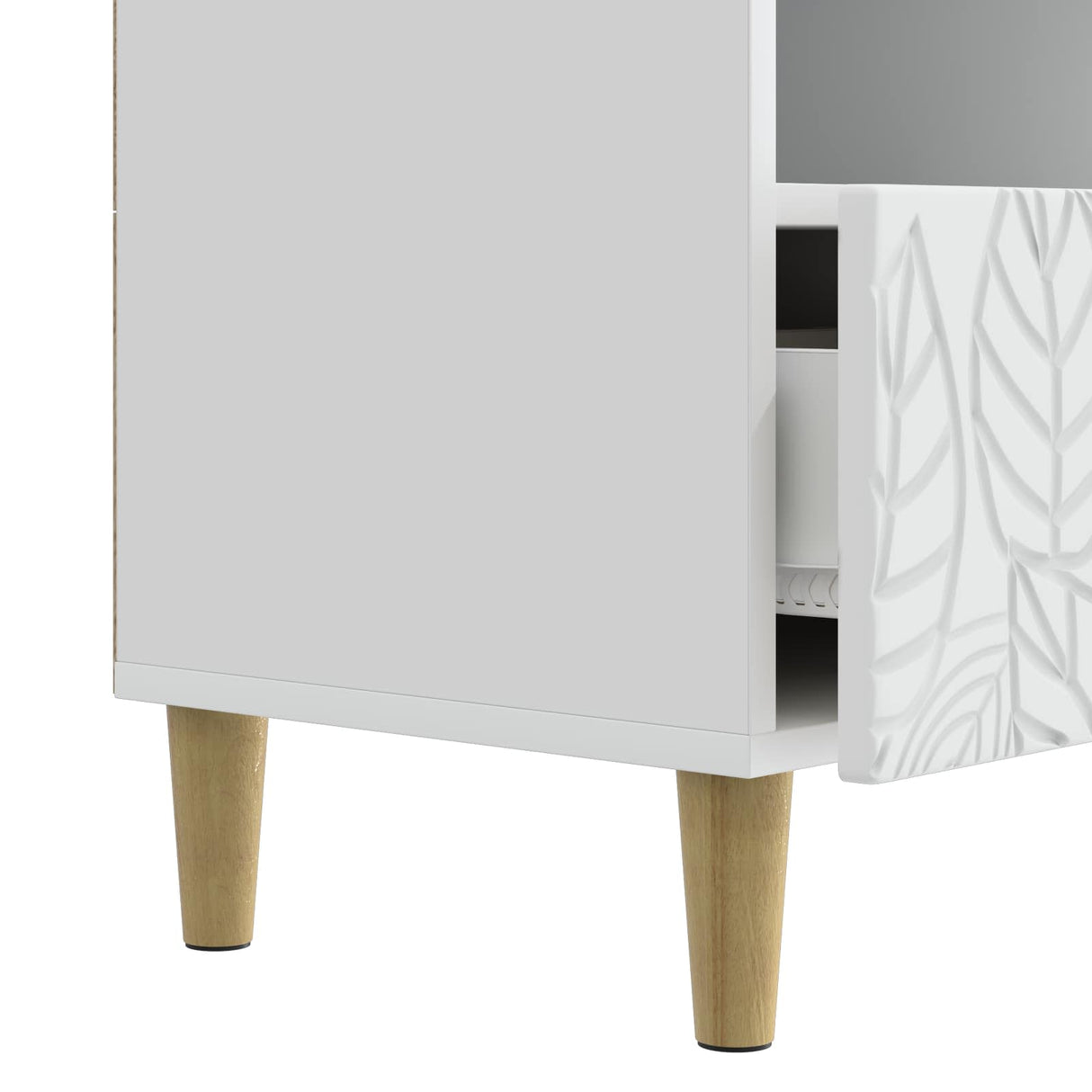 vidaXL TV Kast 102 x 34,5 x 50 cm Wit Bewerkt hout