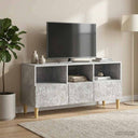 vidaXL TV Kast 102 x 34,5 x 50 cm Wit Bewerkt hout