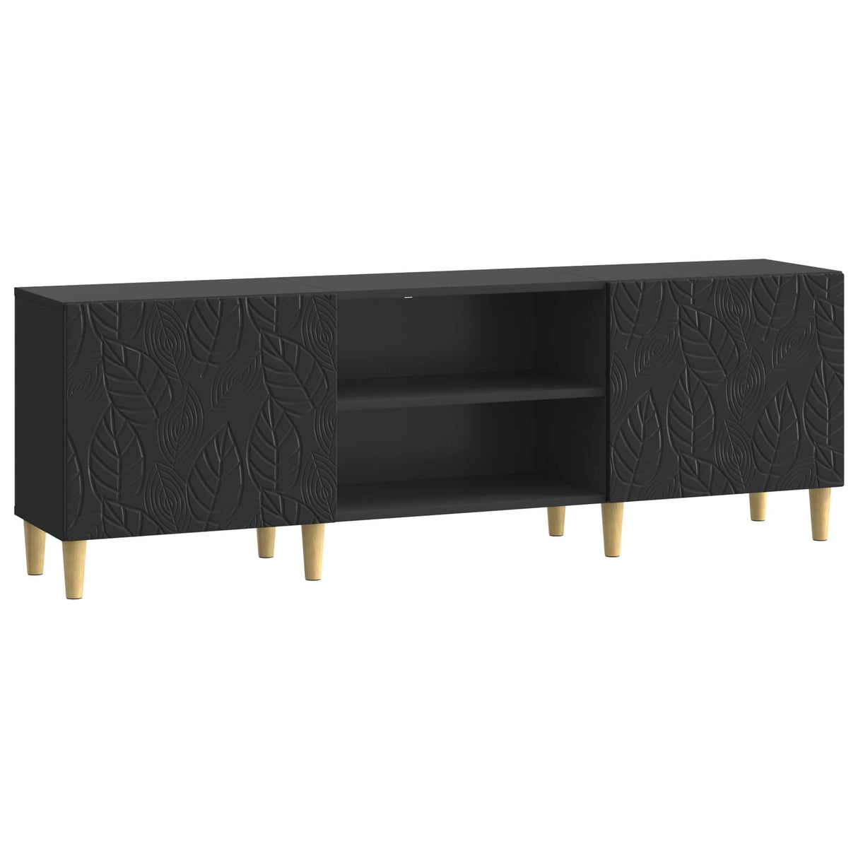 vidaXL TV Kast 150 x 31 x 50 cm Zwart Bewerkt hout