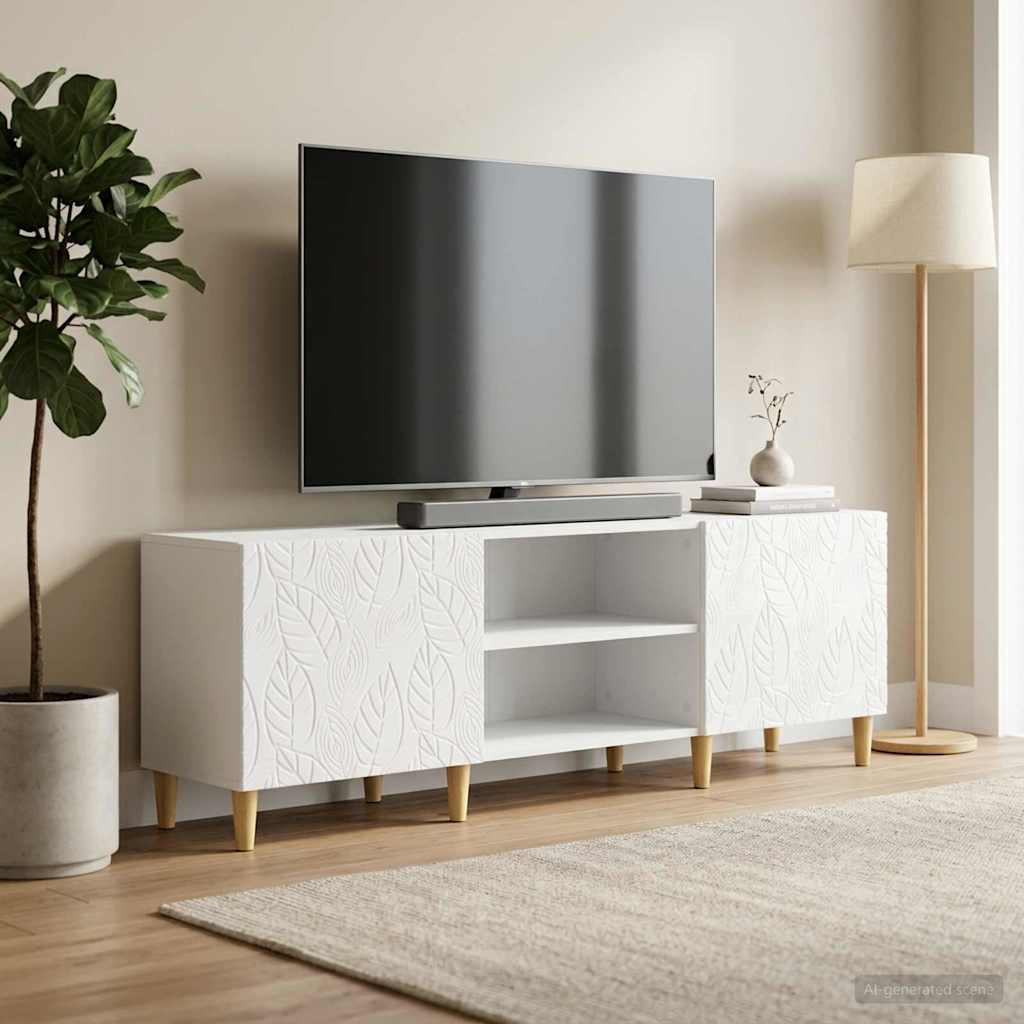 vidaXL TV Kast 150 x 31 x 50 cm Zwart Bewerkt hout