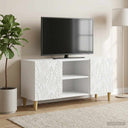 vidaXL TV Kast 102 x 34,5 x 50 cm Wit Bewerkt hout