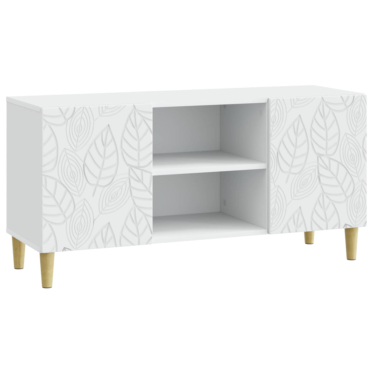 vidaXL TV Kast 102 x 34,5 x 50 cm Wit Bewerkt hout