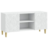 vidaXL TV Kast 102 x 34,5 x 50 cm Wit Bewerkt hout