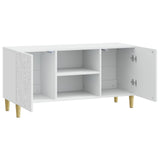 vidaXL TV Kast 102 x 34,5 x 50 cm Wit Bewerkt hout