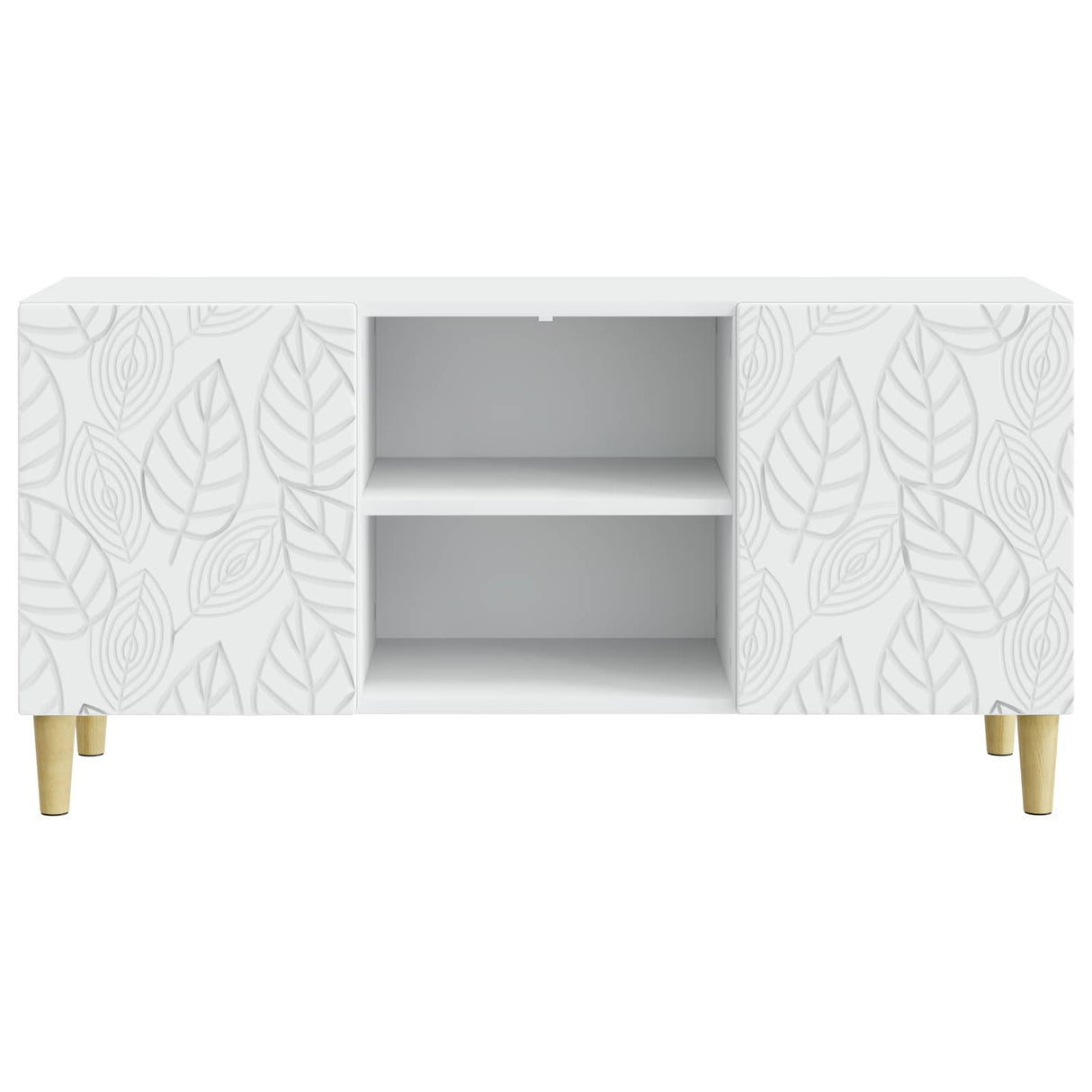 vidaXL TV Kast 102 x 34,5 x 50 cm Wit Bewerkt hout