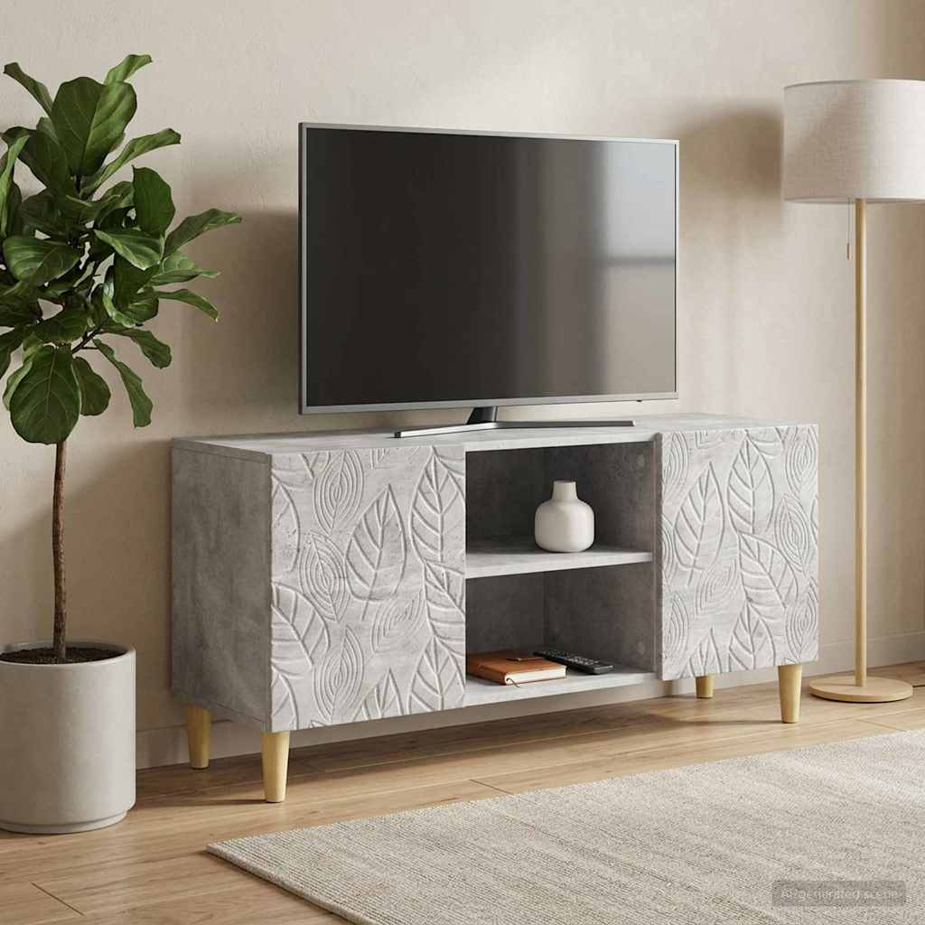 vidaXL TV Kast 102 x 34,5 x 50 cm Wit Bewerkt hout