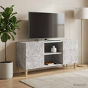 vidaXL TV Kast 102 x 34,5 x 50 cm Wit Bewerkt hout
