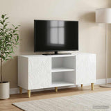 vidaXL TV Kast 102 x 34,5 x 50 cm Wit Bewerkt hout