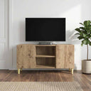 vidaXL TV Kast 102 x 34,5 x 50 cm Wit Bewerkt hout
