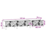 vidaXL TV Kast 147 x 34,5 x 30 cm Wit Bewerkt hout
