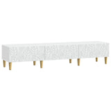 vidaXL TV Kast 147 x 34,5 x 30 cm Wit Bewerkt hout