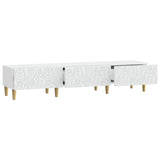 vidaXL TV Kast 147 x 34,5 x 30 cm Wit Bewerkt hout