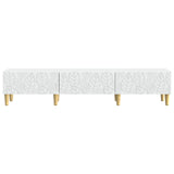 vidaXL TV Kast 147 x 34,5 x 30 cm Wit Bewerkt hout