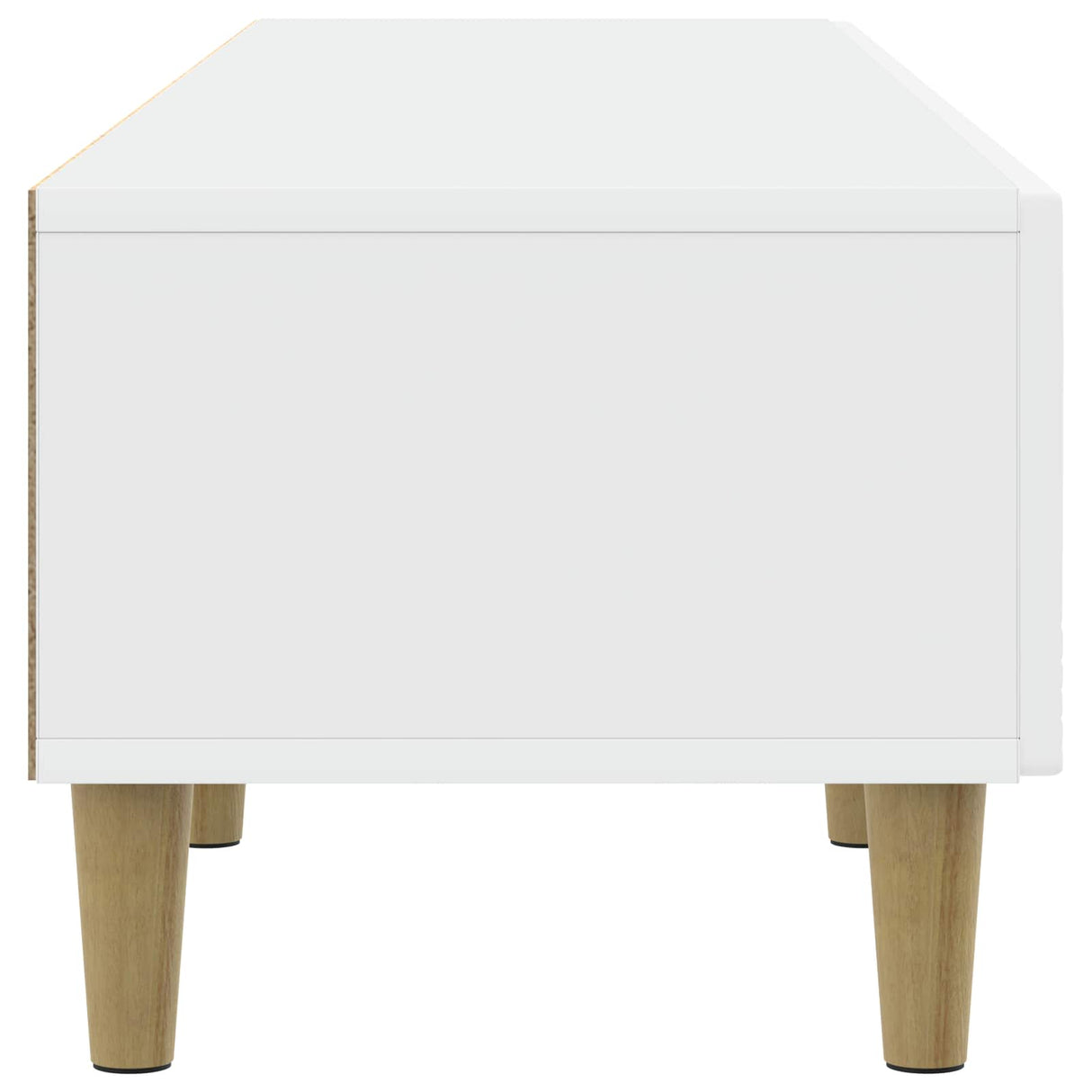 vidaXL TV Kast 147 x 34,5 x 30 cm Wit Bewerkt hout