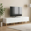 vidaXL TV Kast 147 x 34,5 x 30 cm Wit Bewerkt hout