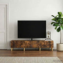 vidaXL TV Kast 147 x 34,5 x 30 cm Wit Bewerkt hout