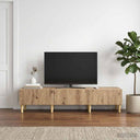 vidaXL TV Kast 147 x 34,5 x 30 cm Wit Bewerkt hout