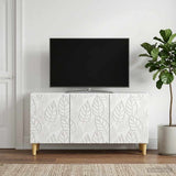 vidaXL TV Kast 99 x 34,5 x 50 cm Wit Bewerkt hout
