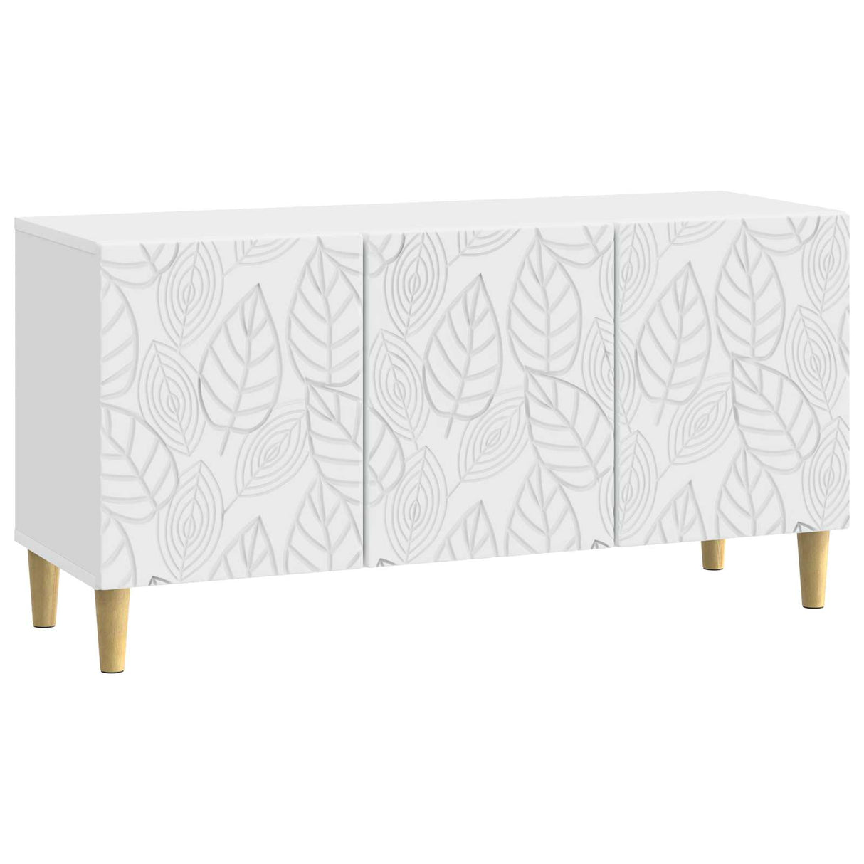 vidaXL TV Kast 99 x 34,5 x 50 cm Wit Bewerkt hout
