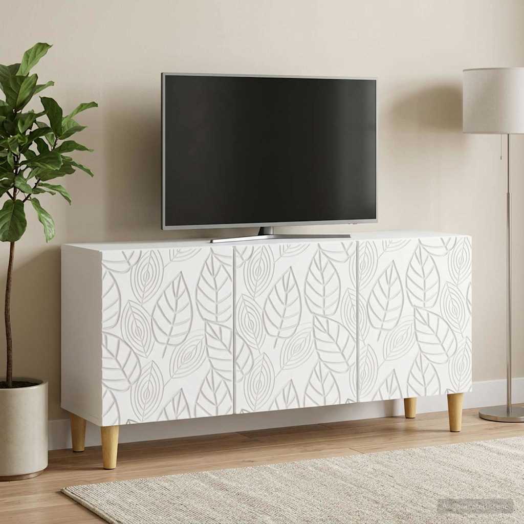 vidaXL TV Kast 99 x 34,5 x 50 cm Wit Bewerkt hout