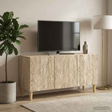 vidaXL TV Kast 99 x 34,5 x 50 cm Wit Bewerkt hout