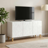 vidaXL TV Kast 99 x 34,5 x 50 cm Wit Bewerkt hout