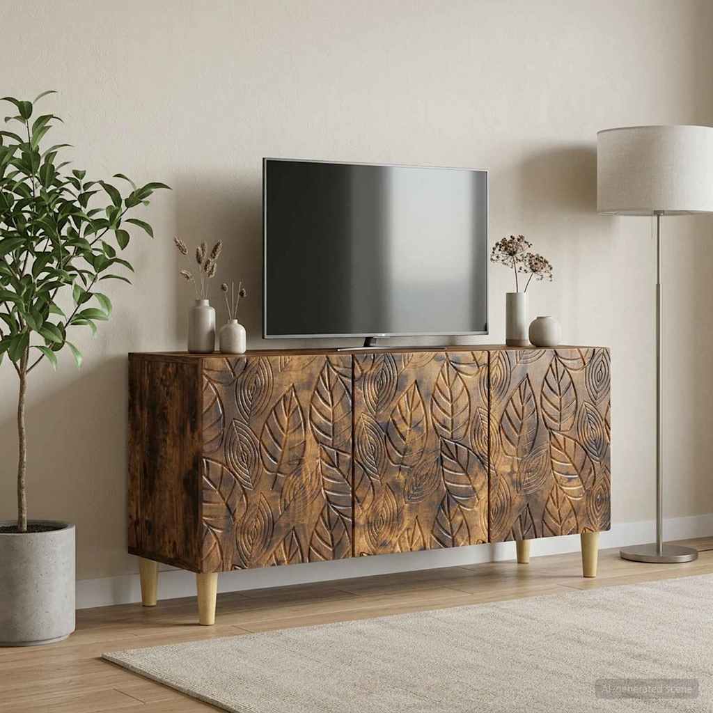 vidaXL TV Kast 99 x 34,5 x 50 cm Wit Bewerkt hout