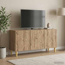 vidaXL TV Kast 99 x 34,5 x 50 cm Wit Bewerkt hout