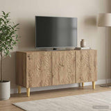 vidaXL TV Kast 99 x 34,5 x 50 cm Wit Bewerkt hout