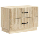 vidaXL Nachtkastje met lade Zwart 62 x 34,5 x 44,5 cm Bewerkt hout