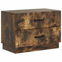 vidaXL Nachtkastje met lade Zwart 62 x 34,5 x 44,5 cm Bewerkt hout