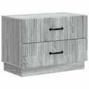 vidaXL Nachtkastje met lade Zwart 62 x 34,5 x 44,5 cm Bewerkt hout