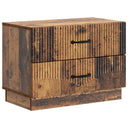 vidaXL Nachtkastje met lade Zwart 62 x 34,5 x 44,5 cm Bewerkt hout