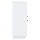 vidaXL Dressoir Wit 33 x 34,5 x 87 cm Bewerkt hout
