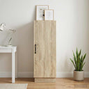 vidaXL Dressoir Wit 33 x 34,5 x 87 cm Bewerkt hout